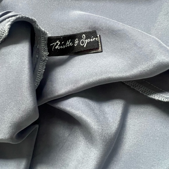 THISTLE & SPIRE | 100% Silk Slip / Mini Sleep Dress - Picture 4 of 4